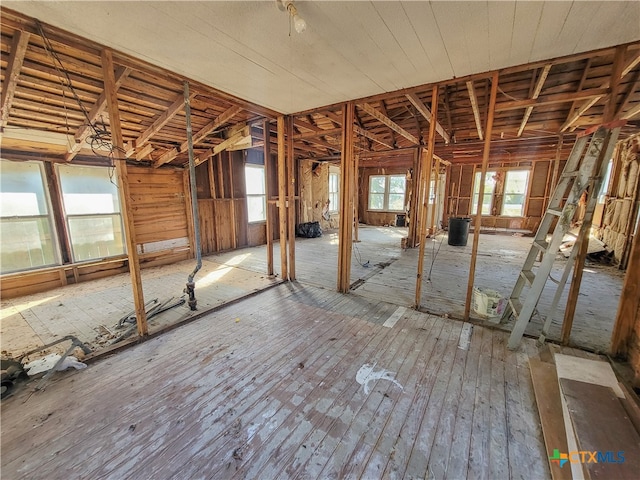 miscellaneous room with wood-type flooring