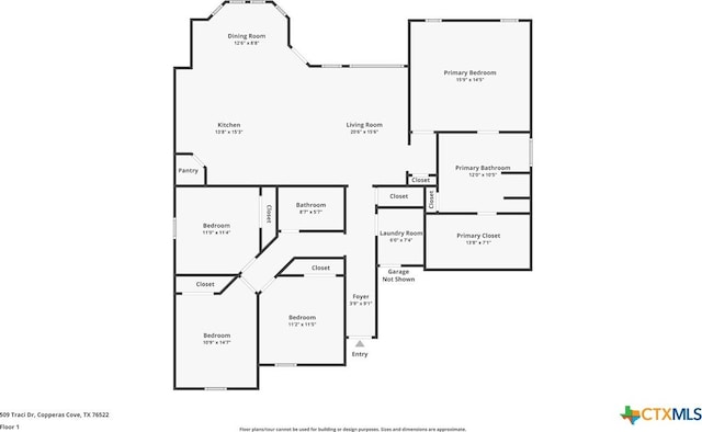 2520 Heartland Ave, Copperas Cove, TX 76522 - property floor plan