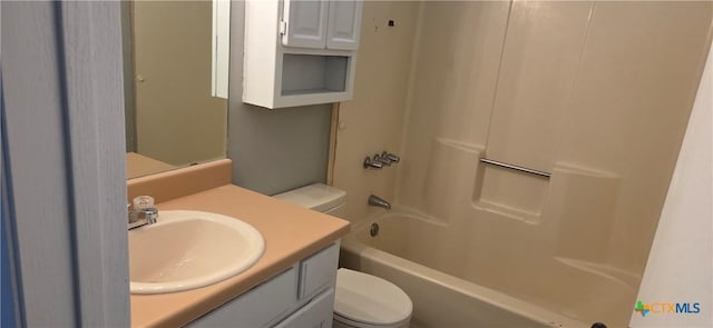1805 Dickens Dr, Killeen, TX 76543 - full bath with toilet, vanity, and tub / shower combination
