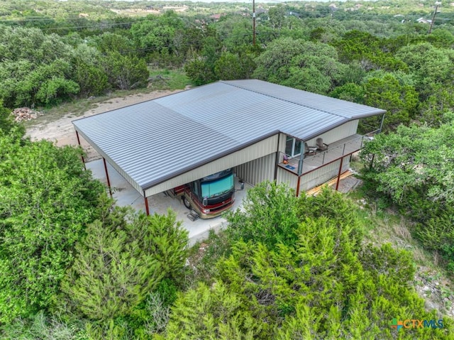 172 River Chase Dr, New Braunfels, TX 78132 - bird's eye view of a heavily wooded area