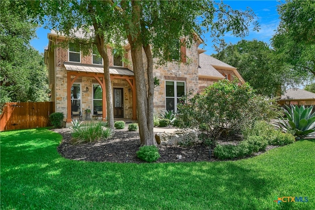 1108 Celtic Cv, Round Rock, TX 78681 - view of front facade with stone siding