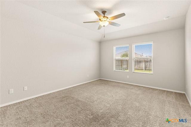 419 Agave Flats Dr, New Braunfels, TX 78130 - unfurnished room featuring carpet, a ceiling fan, and a smoke detector