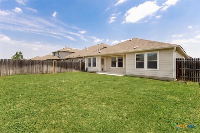 419 Agave Flats Dr, New Braunfels, TX 78130 - back of house featuring a fenced backyard and a patio