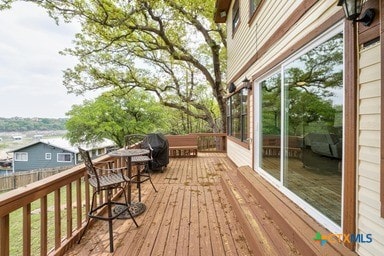 25420 Cove Dr, Spicewood, TX 78669 - wooden deck featuring fence