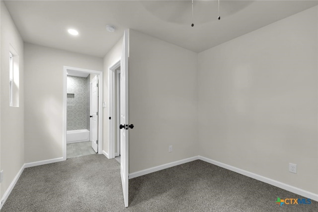 760 Lookout Dr, Canyon Lake, TX 78133 - carpeted empty room with baseboards and a smoke detector