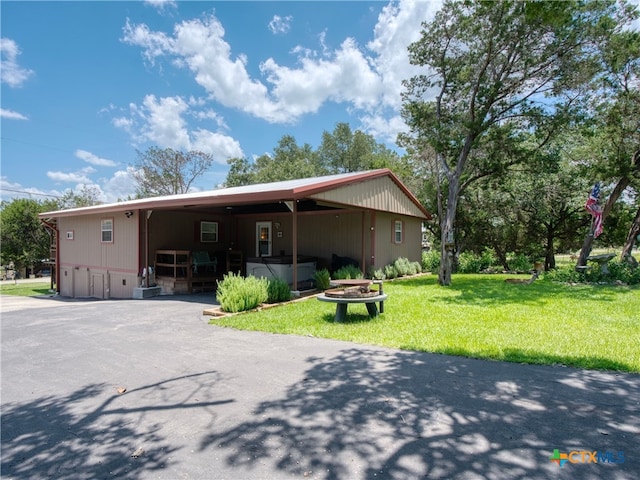 4386 Morningside Way, Canyon Lake, TX 78133 - view of front facade with a front yard