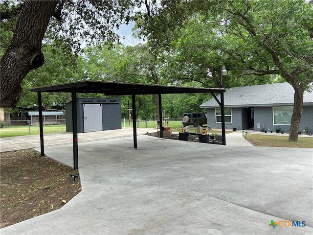 326 Riverview Rd, Mcqueeney, TX 78123 - view of parking / parking lot with concrete driveway