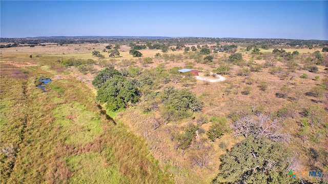 bird's eye view featuring a rural view