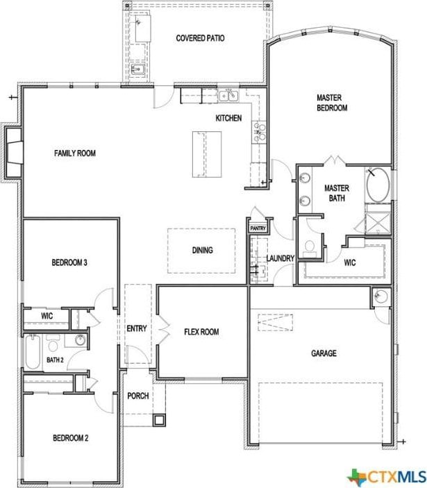 366 Meadow Valley Loop, Jarrell, TX 76537 - plan