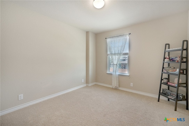 view of carpeted empty room