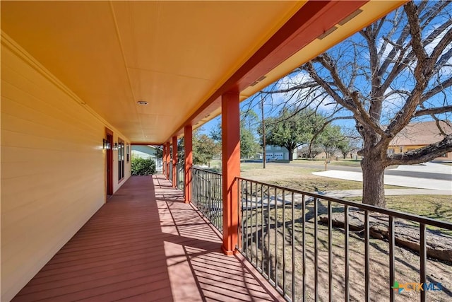 balcony with a porch