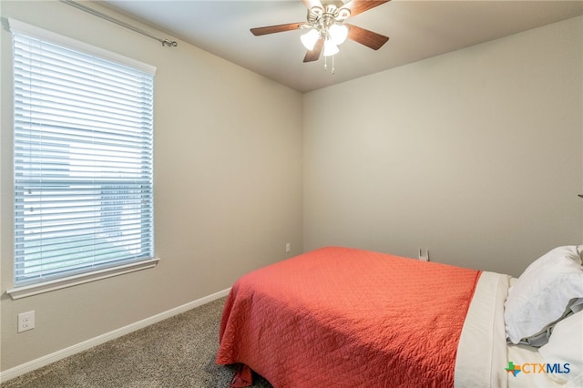 7106 Boulder Star Way, Temple, TX 76502 - carpeted bedroom with baseboards and a ceiling fan