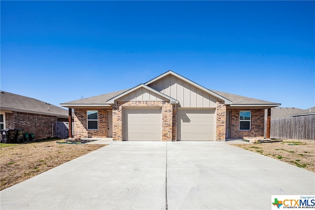 view of front of house featuring a garage