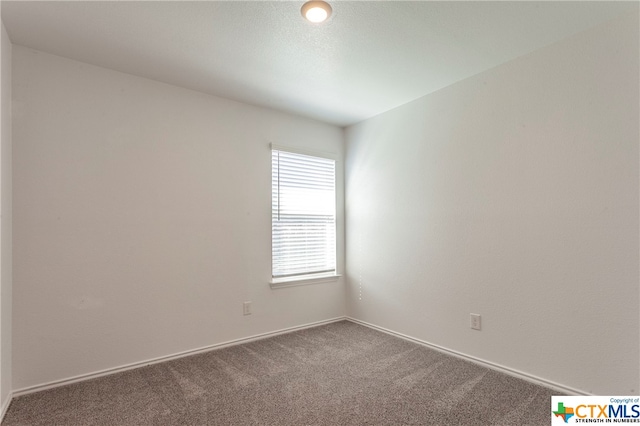 spare room featuring carpet flooring