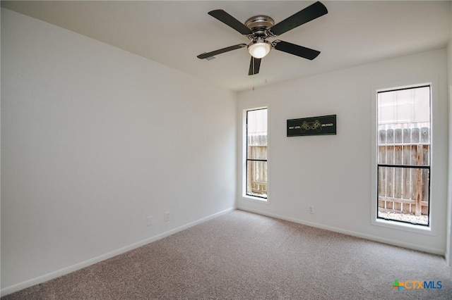 505 Bramble Bush Ln, Victoria, TX 77904 - unfurnished room with carpet and ceiling fan