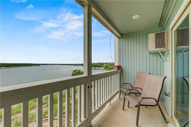 2 Cliffhouse Dr Unit 113, Belton, TX 76513 - balcony with a water view and an AC wall unit