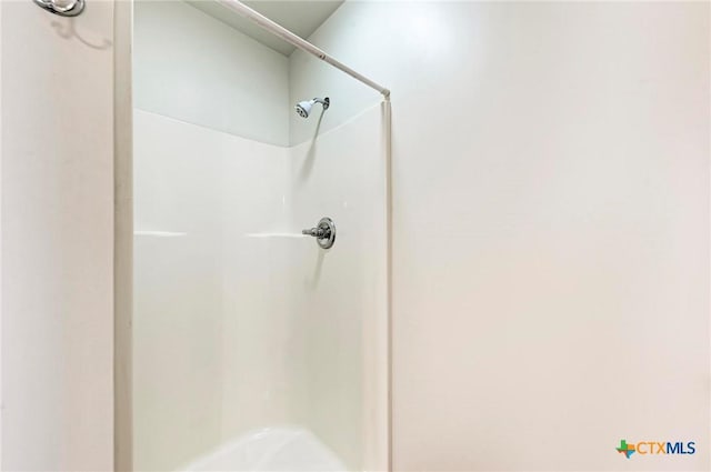 bathroom featuring walk in shower