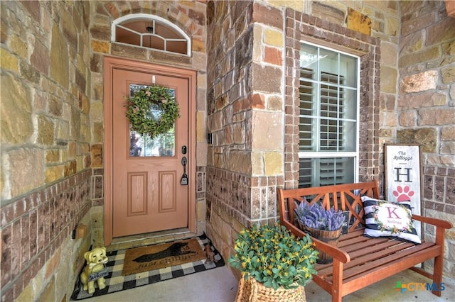 1521 Shadow Canyon Dr, Temple, TX 76502 - view of exterior entry with brick siding and stone siding