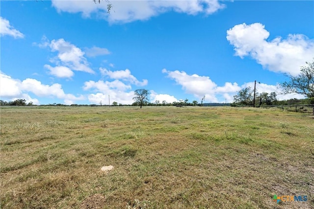 view of landscape featuring a rural view