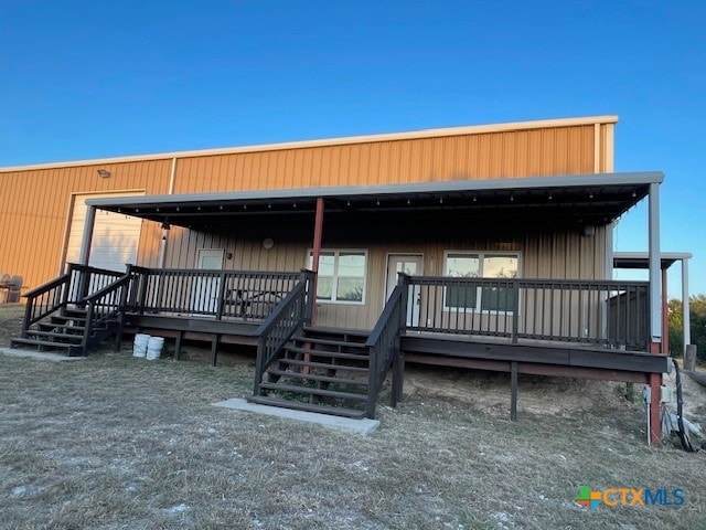 view of rear view of property