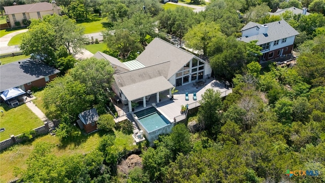 aerial view of property and surrounding area