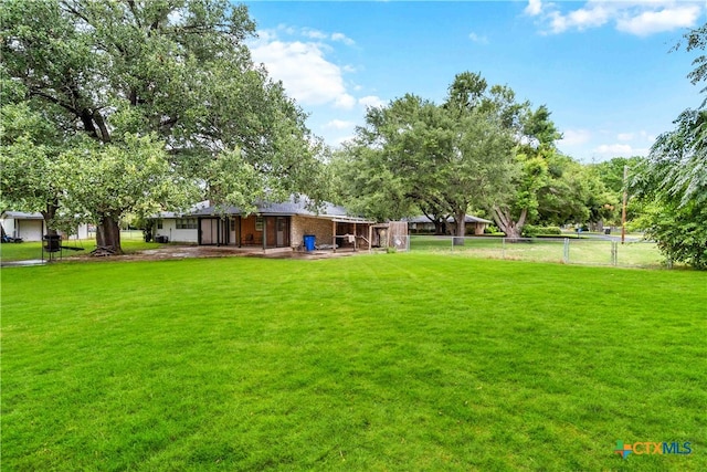 view of yard featuring a patio area