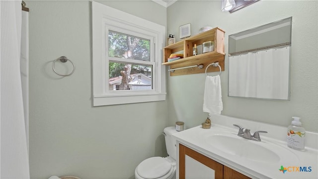 1261 W Mill St, New Braunfels, TX 78130 - bathroom with vanity and a shower with curtain