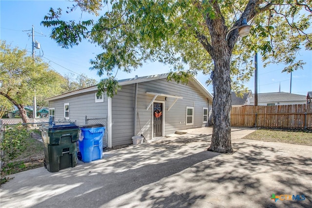 rear view of property with a patio