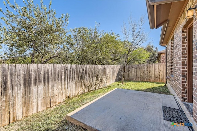 view of yard featuring a patio