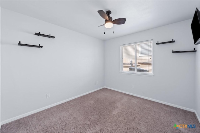 2215 Bellmont, Temple, TX 76504 - carpeted empty room featuring ceiling fan and baseboards