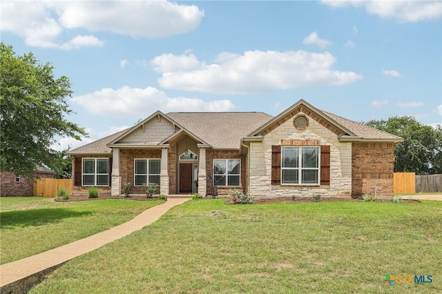 308 Cypress Springs Dr, Belton, TX 76513 - view of front facade featuring a shingled roof and stone siding