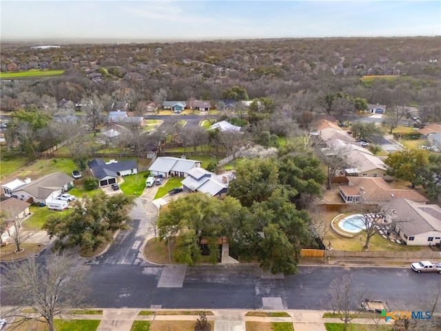 drone / aerial view featuring a residential view