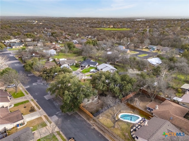 drone / aerial view featuring a residential view