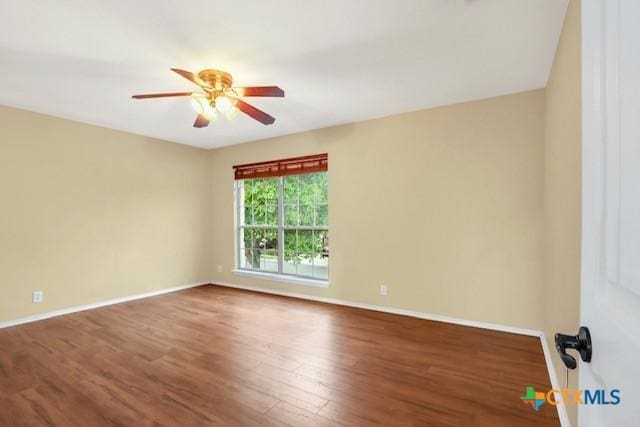 250 Val Verde Dr, New Braunfels, TX 78130 - unfurnished room with ceiling fan and wood finished floors