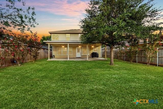 250 Val Verde Dr, New Braunfels, TX 78130 - rear view of property with a patio area and a fenced backyard