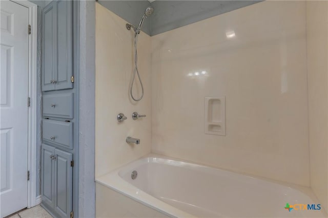 bathroom featuring bathing tub / shower combination