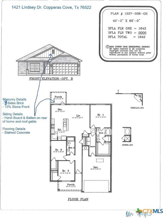 1421 Lindsey Dr, Copperas Cove, TX 76522 - property floor plan
