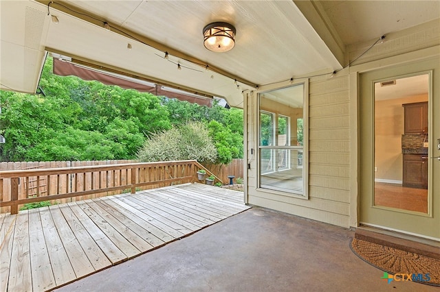 211 Gettysburg Loop, Elgin, TX 78621 - wooden terrace featuring a patio and fence