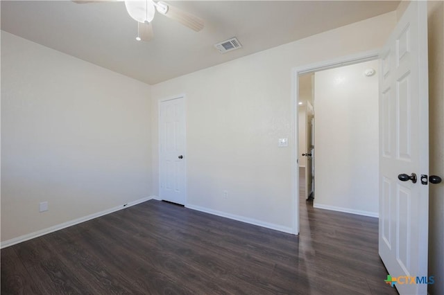 3907 Llano Estacado Ct, Killeen, TX 76549 - empty room with dark wood-style flooring and ceiling fan