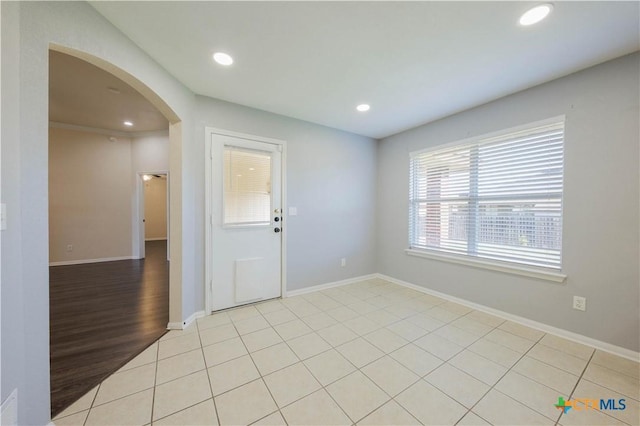3907 Llano Estacado Ct, Killeen, TX 76549 - spare room with arched walkways and recessed lighting