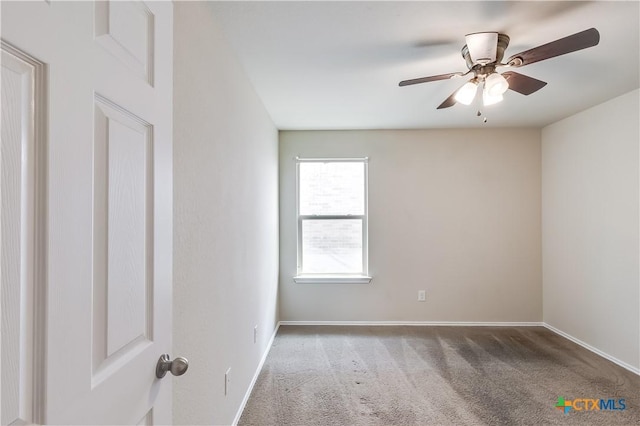 5402 Waterbank Ln, Killeen, TX 76543 - carpeted empty room with ceiling fan and baseboards