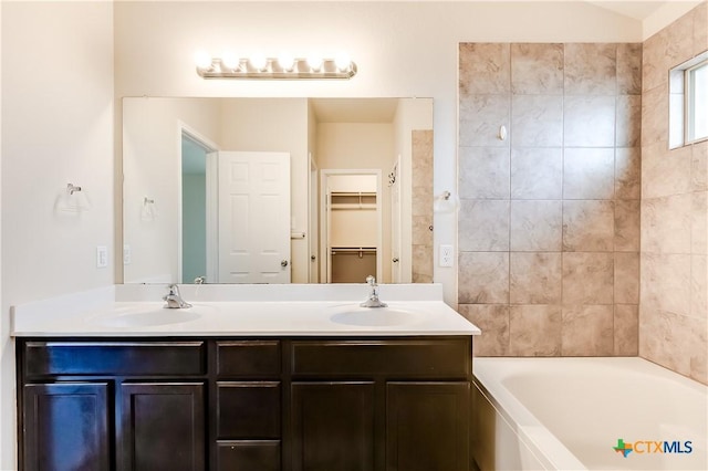 5402 Waterbank Ln, Killeen, TX 76543 - full bath featuring double vanity and a spacious closet