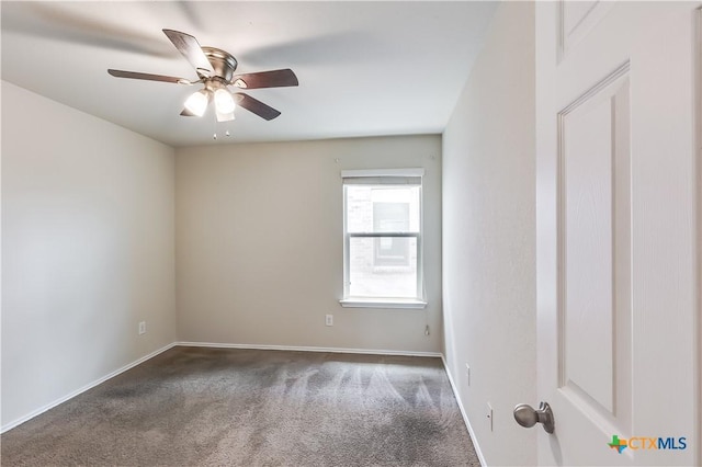 5402 Waterbank Ln, Killeen, TX 76543 - unfurnished room featuring carpet flooring, ceiling fan, and baseboards