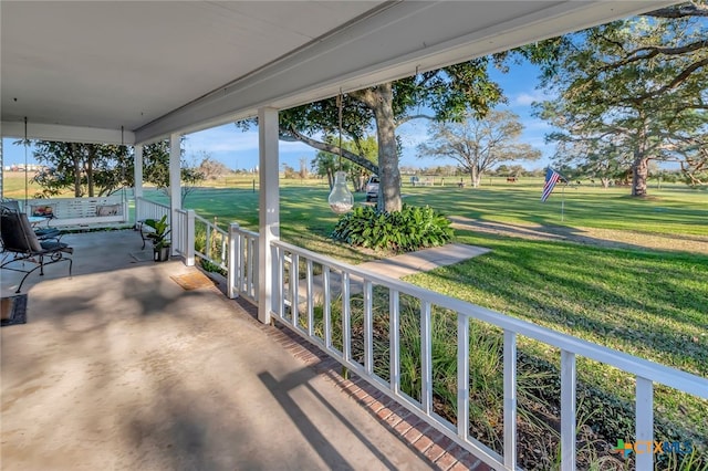 exterior space featuring a porch