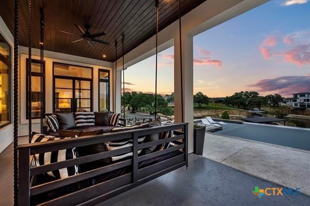 117 Legendary Estates Dr, Burnet, TX 78611 - view of patio with a ceiling fan