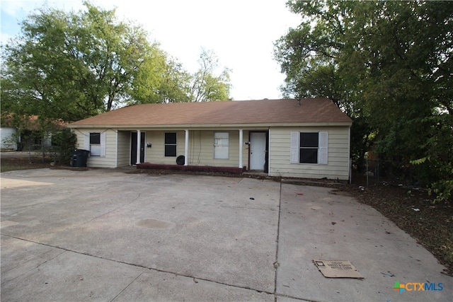 view of ranch-style house