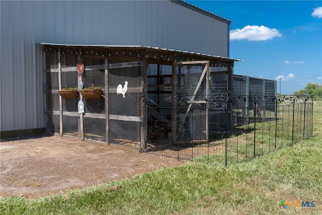 view of outbuilding featuring an outdoor structure