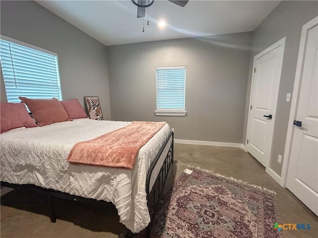 3306 Cypress, Victoria, TX 77901 - bedroom with carpet floors and a ceiling fan
