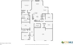 5106 La Piedra Ln, Killeen, TX 76549 - view of home floor plan