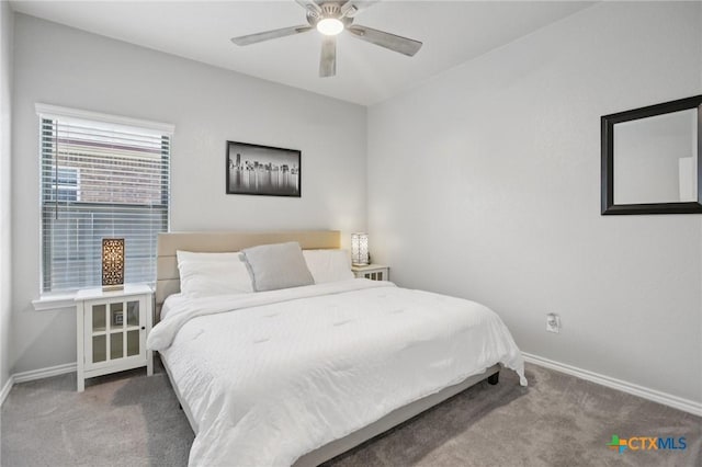 5106 La Piedra Ln, Killeen, TX 76549 - bedroom with carpet floors and a ceiling fan